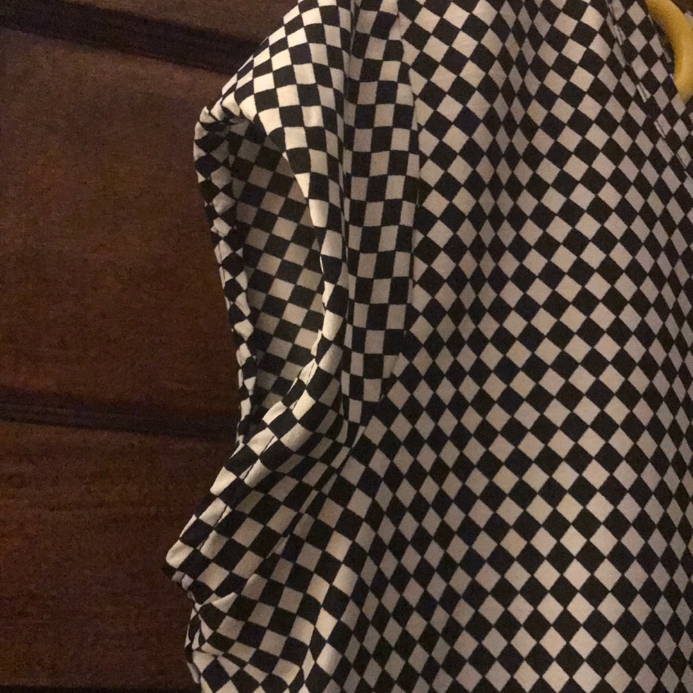 Bold Geometric Print on a Short-Sleeve Work Shirt